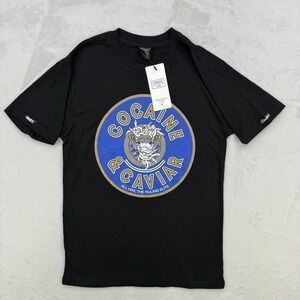 Crooks & Castles Shirt Mens Cocaine Caviar Medusa Graphic‎ Streetwear Black S/P
